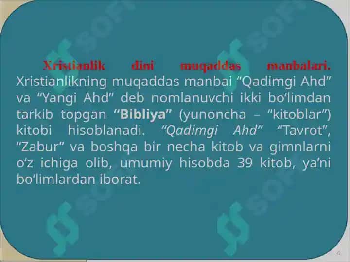 Xristianlik dinining tarixi 4
