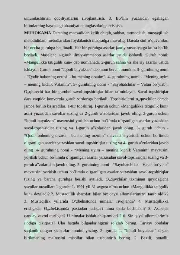 O’QISHDA UMUMLASHTIRUVCHI TAKRORLOVCHI DARSLARNI NOA’NANAVIY SHAKLIDA TASHKIL ETISH.docx 7