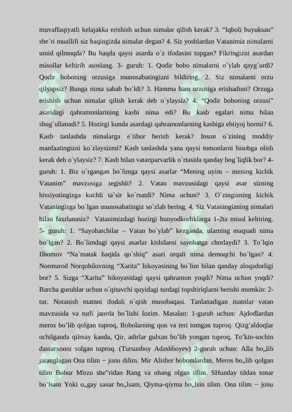 O’QISHDA UMUMLASHTIRUVCHI TAKRORLOVCHI DARSLARNI NOA’NANAVIY SHAKLIDA TASHKIL ETISH.docx 8
