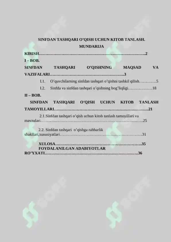 SINFDAN TASHQARI O’QISH UCHUN KITOB TANLASH.doc 2