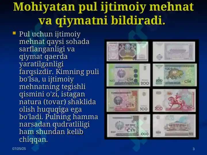 Pul islohotlari 3