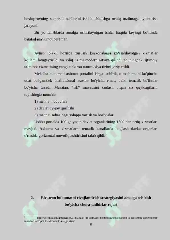Meksikada elektron hukumatning rivojlanishi 8
