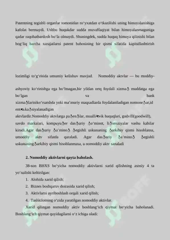 Nomoddiy aktivlar 4