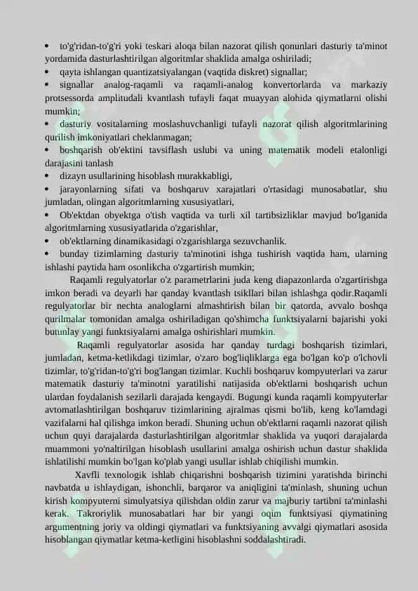 RAQAMLI BOSHQARUV TIZIMLARIGA KIRISH. RAQAMLI BOSHQARUV TIZIMLARI TUSHUNCHASI. 2