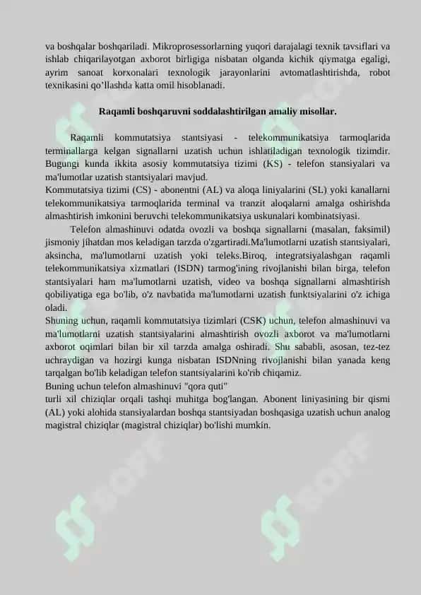 RAQAMLI BOSHQARUV TIZIMLARIGA KIRISH. RAQAMLI BOSHQARUV TIZIMLARI TUSHUNCHASI. 4