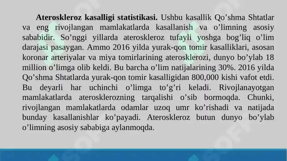 Aterosklerozning kelib chiqish mexanizmi. Taqdimot 16 bet. 4
