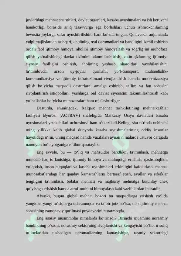 O’zbekistonda ijtimoiy siyosatning asosiy yo’nalishlari 3