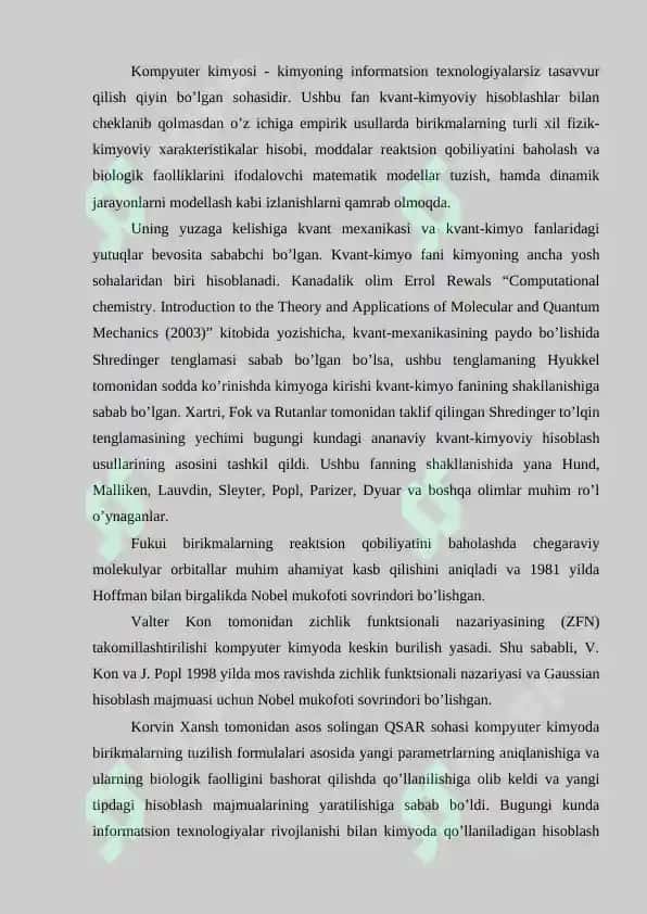 Popl, Dyuar va Styuartlarning xisoblash usullarining rivojlanishida tugan o`rni. 2