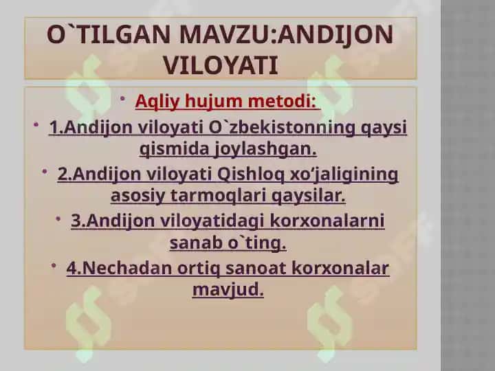 8-sinf geografiya ochiq dars 8