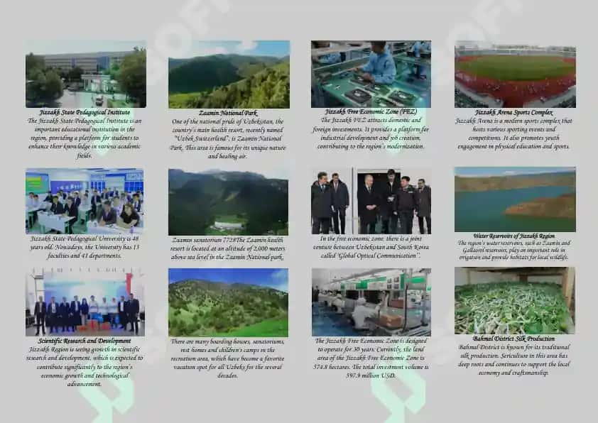 Travel Brochure Jizzakh Region. Sayohat broshyura: Jizzah viloyati. Ingliz tilida. 2