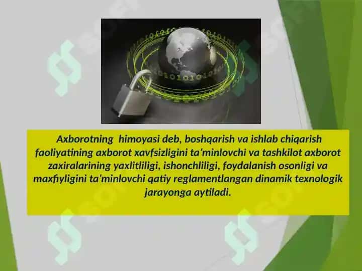 Axborot xavfsizligini ta’minlash, INTERNETDAGI TAHDIDLARDAN HIMOYALANISH 4