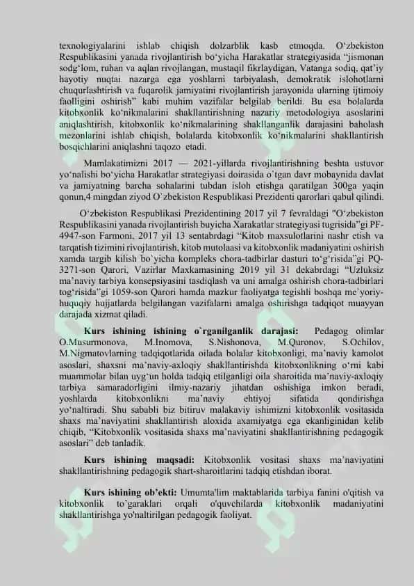 Tarbiya fanini o'qitish asosida o'quvchilarda kitobxonlik madaniyatini shakllantirish jarayoni 2
