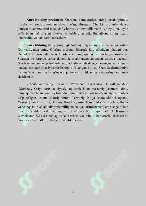 Siyosiy hayotdagi o’zgarishlarning ijtimoviy hayotga g’oyaviy mafkuraviy ta’siri 5