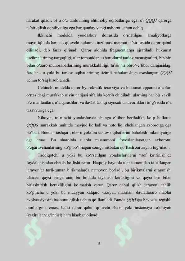 SIYOSAT KUN TARTIBINI SHAKLLANTIRISH VA QARORLAR QABUL QILISHDA SIYOSIY ELITANING ROLI 5