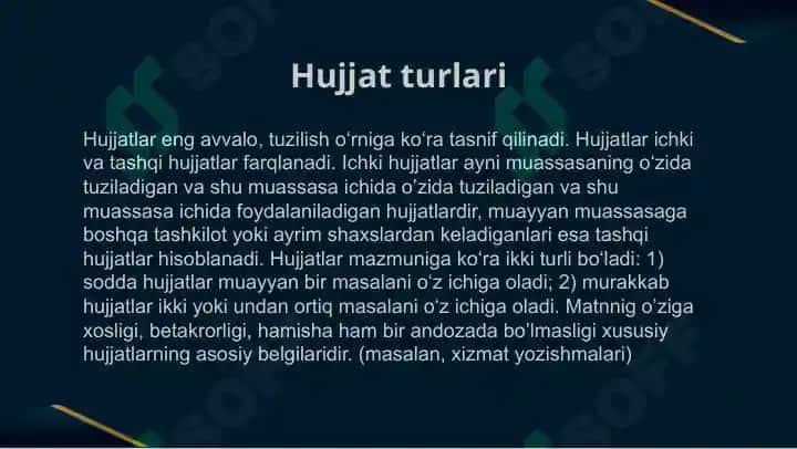 Axborot xatining o’ziga xos xususiyati. Nutqning uslubiy shakllari 4
