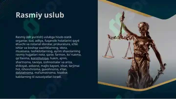 Axborot xatining o’ziga xos xususiyati. Nutqning uslubiy shakllari 7