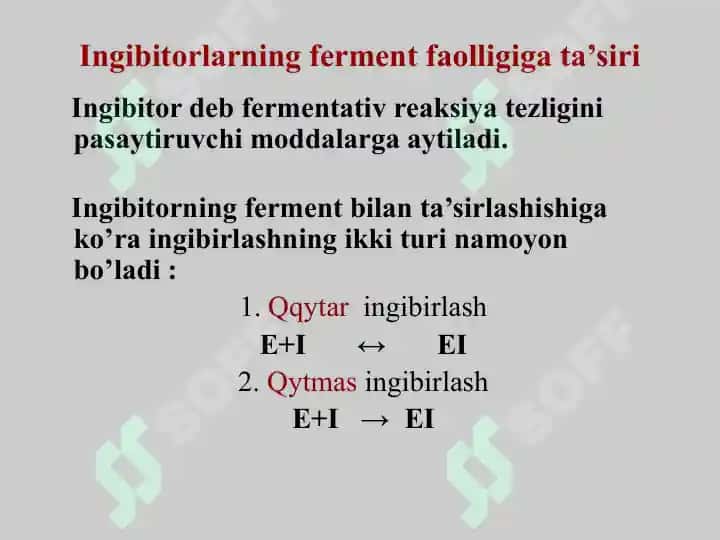 Fermentlar faolligini boshqarilishi 3