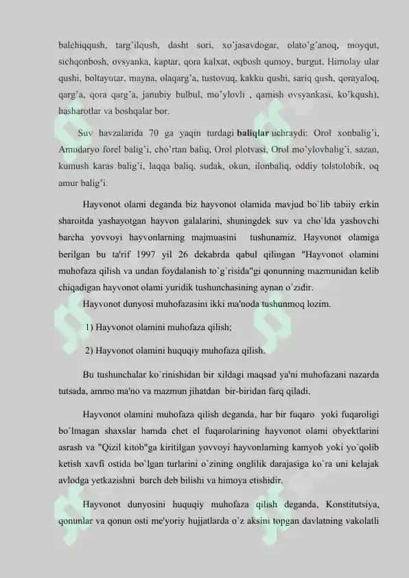 O`ZBEKISTON FLORA VA FAUNASI 3