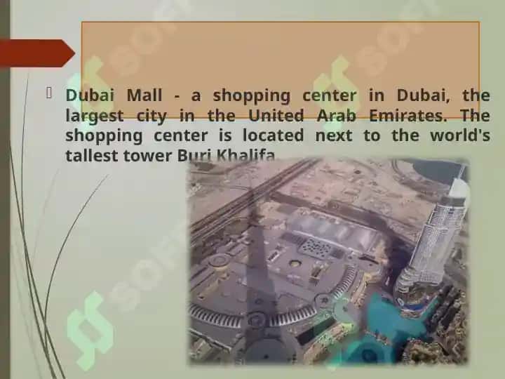 Shopping center Dubai Mall 3