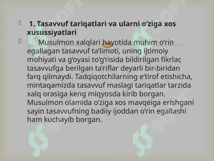 Markaziy Osiyoda tasavvuf ta’limotining tarqalishi va rivojlanishi 3