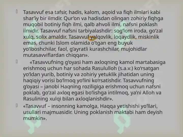 Markaziy Osiyoda tasavvuf ta’limotining tarqalishi va rivojlanishi 5