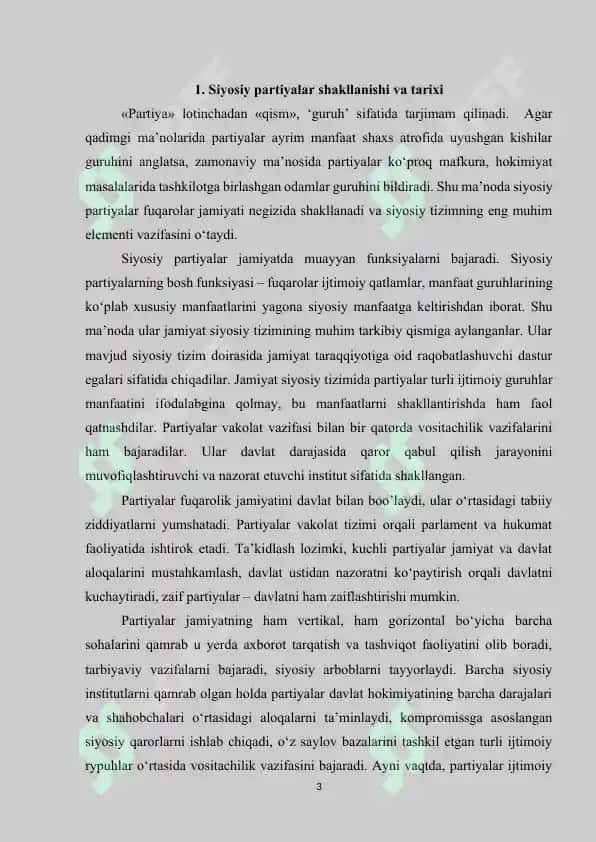 SIYOSIY PARTIYA BELGILARI VA UNING TURLARI 3
