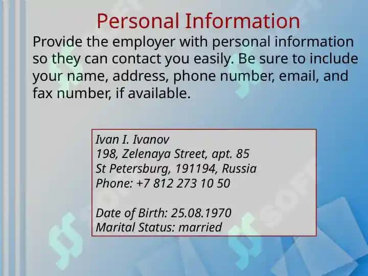 CV yozish qanday qilinadi 3