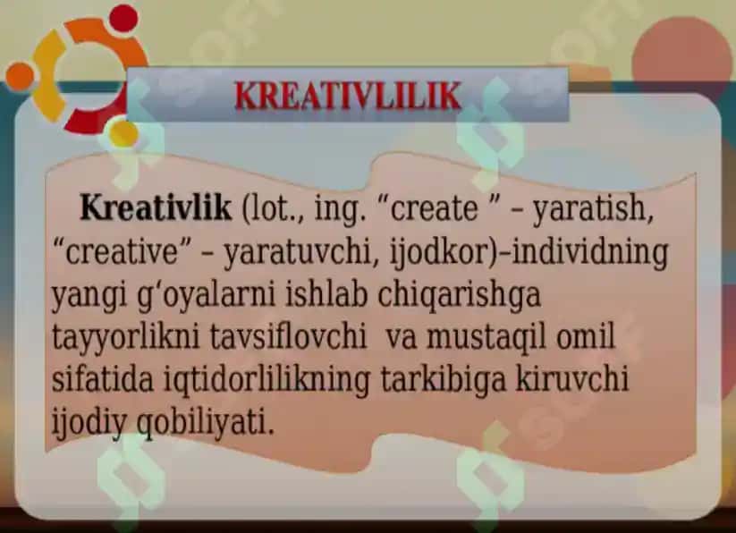 KREATIVLIK, IJODIY QOBILIYAT VA INDIVIDUAL XUSUSIYATLAR O’RTASIDAGI BOG’LIQLIK 2
