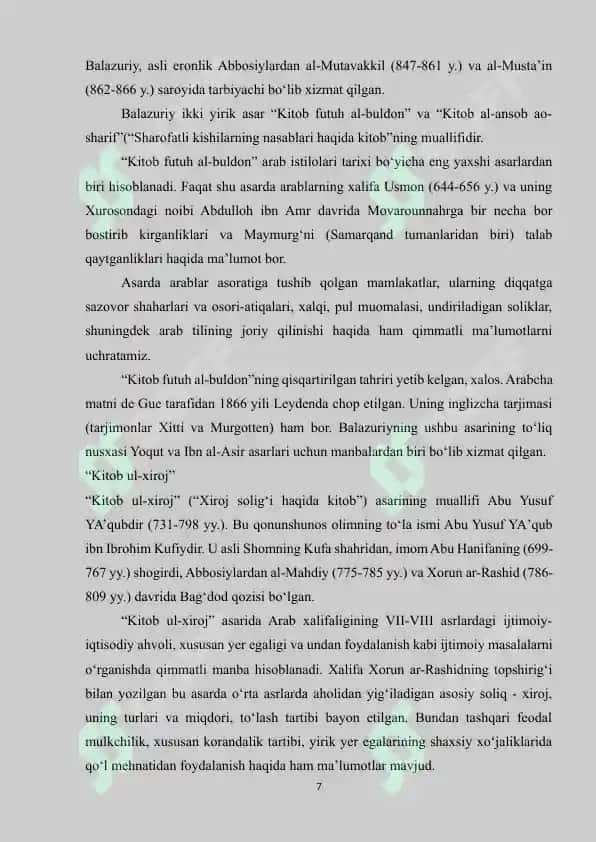 1945-2010 YILLARDA ARABISTON YARIM OROLIDA JOYLASHGAN DAVLATLARDA ARXIV ISHI 7