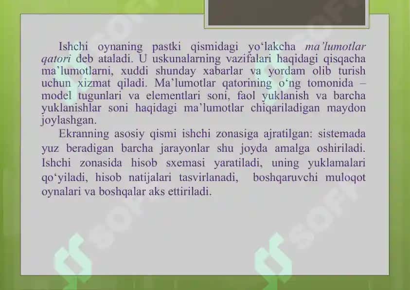 LIRA PROGRAMMAКOMPLEКSINING USКUNALARI 4