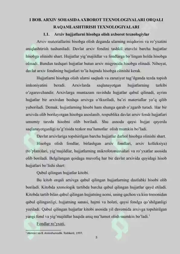 ARXIV SOHASIDA AXBOROT TEXNOLOGIYALARI 3