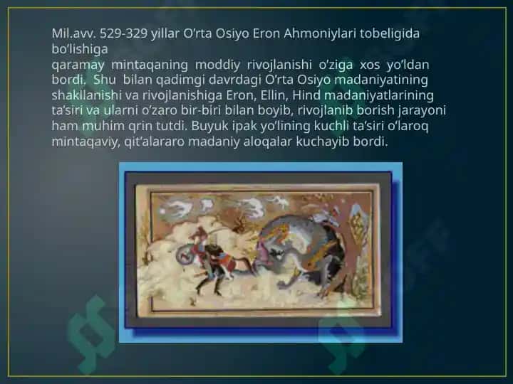 O'rta Osiyo Bronza Davri Yodgorliklari 5
