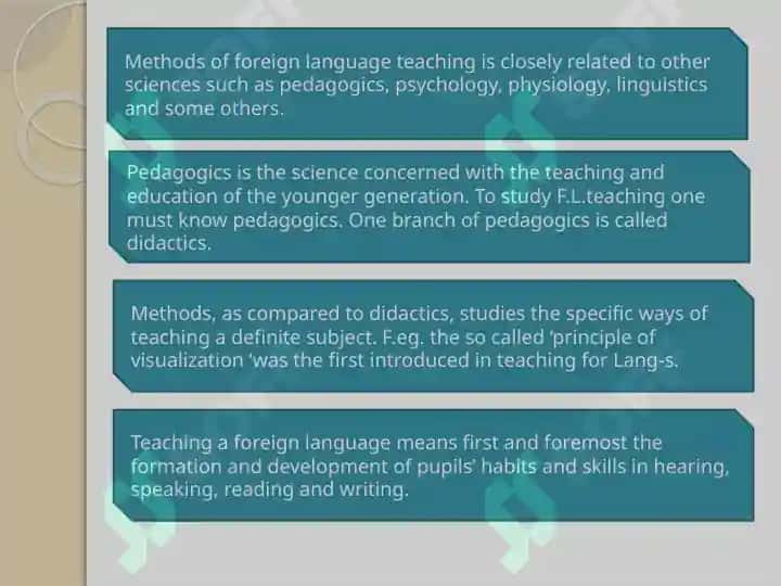 methods of teaching foreign languages and its relation with other subjects 4