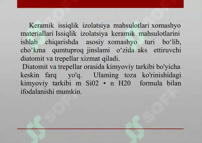Mineral paxta, ko‘pik polistirol, korbamid ko‘pikplast va boshqa issiqlik izolyasiya materiallari ishlab chiqarish korxonalarini loyihalash 3