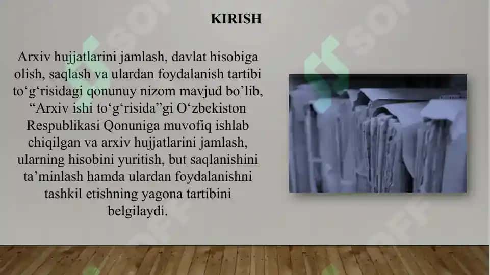 Hujjatlarni saqlash tartib qoidalari 3