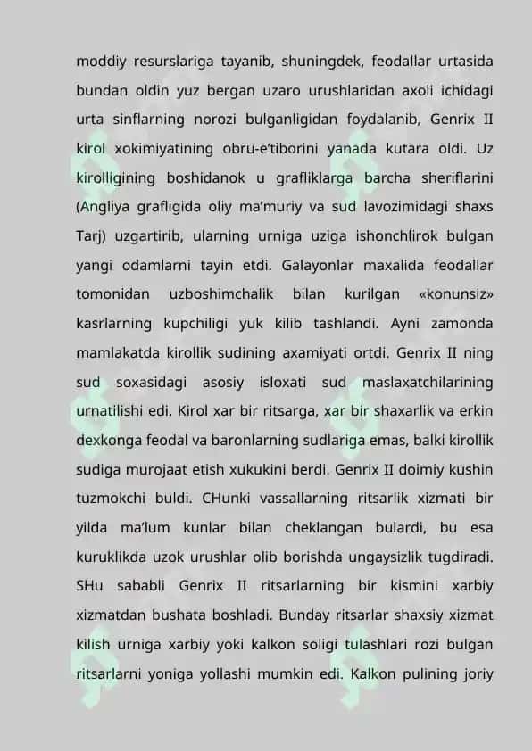 XI-XV asrlarda Angliya 4