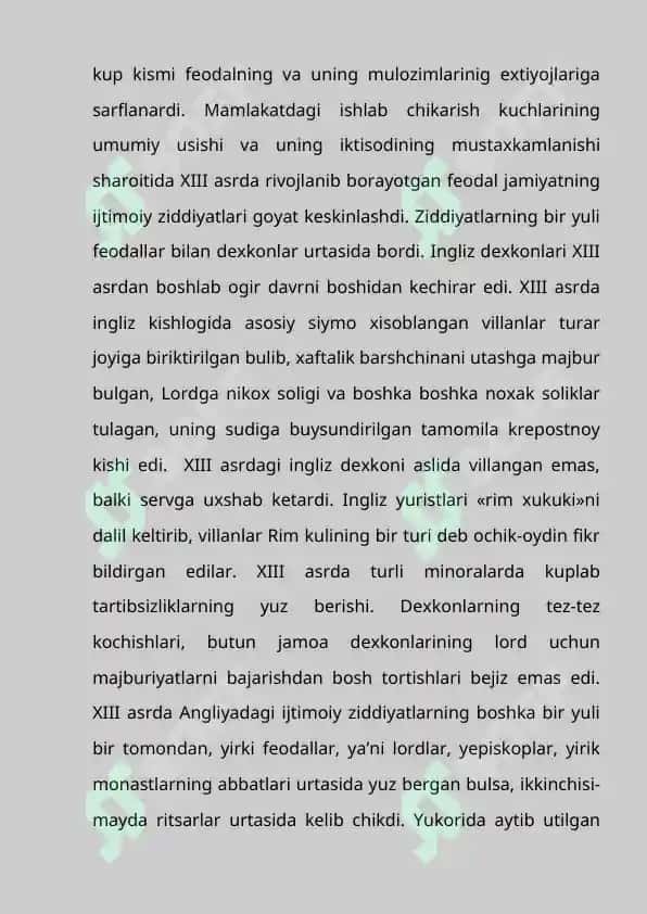 XI-XV asrlarda Angliya 8