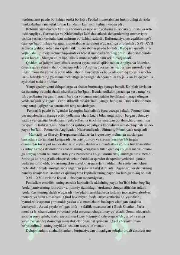G'arbiy yevropda kapitalistik munosabatlarning vujudga kelishi 4