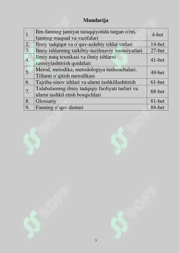 O`UM Ilmiy ish asoslari UMK / ilmiy tadqiqot asoslari / ilmiy ijodiy izlanish 3