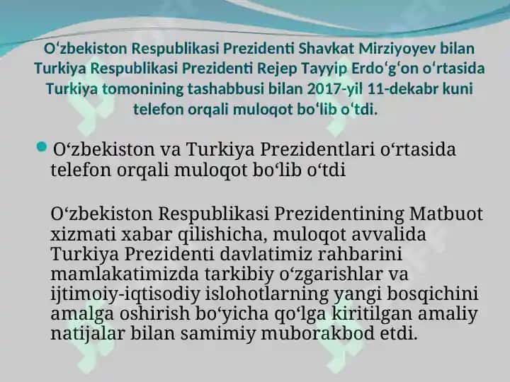 Turkiston || Xalqaro muloqotlar va hamkorlik (3021) 2