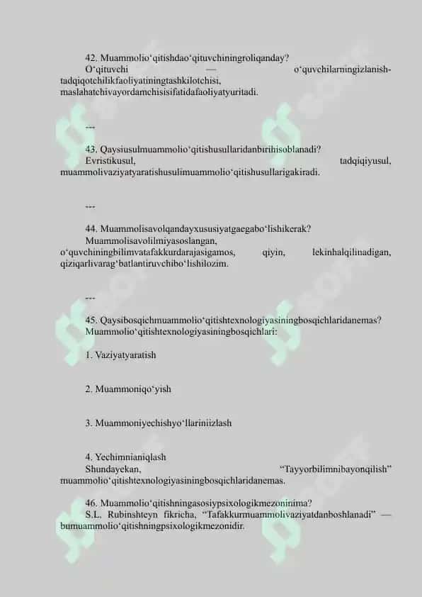 umumiy pedagogika javoblar 8