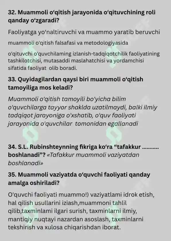pedagogika savol javob hammasi 7