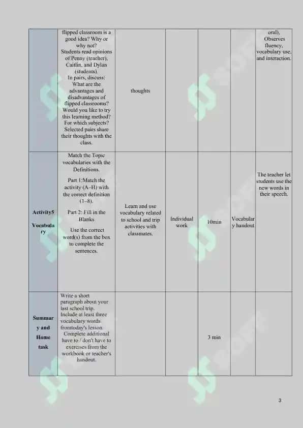 school can be fun lesson plan 3
