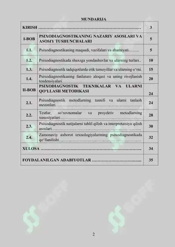 "PSIXODIAGNOSTIK TUSHUNCHALAR LUGATI" 2