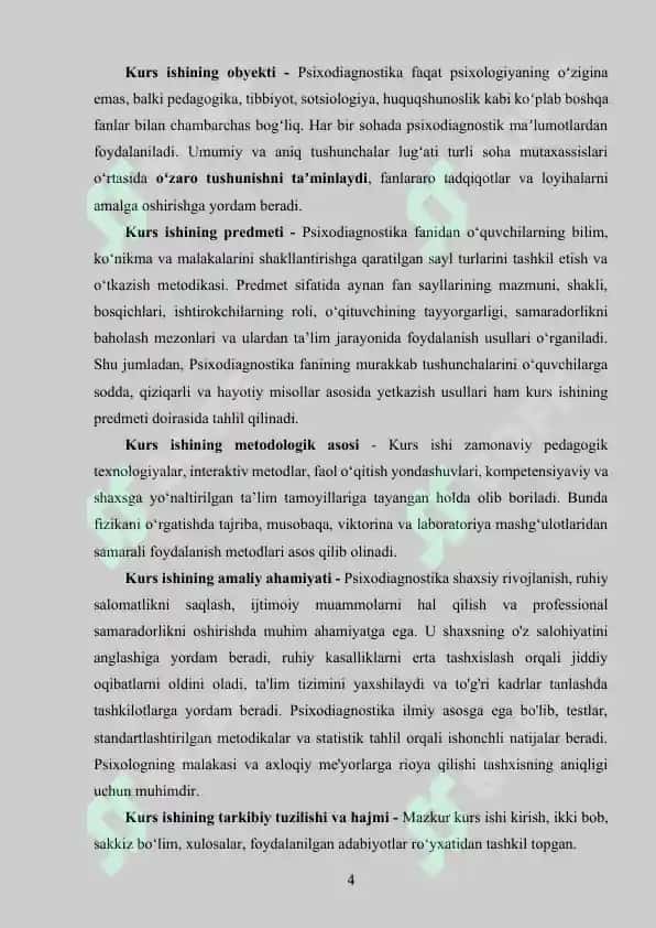 "PSIXODIAGNOSTIK TUSHUNCHALAR LUGATI" 4