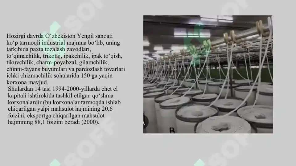 O‘zbekistonda yengil va oziq-ovqat sanoati 3