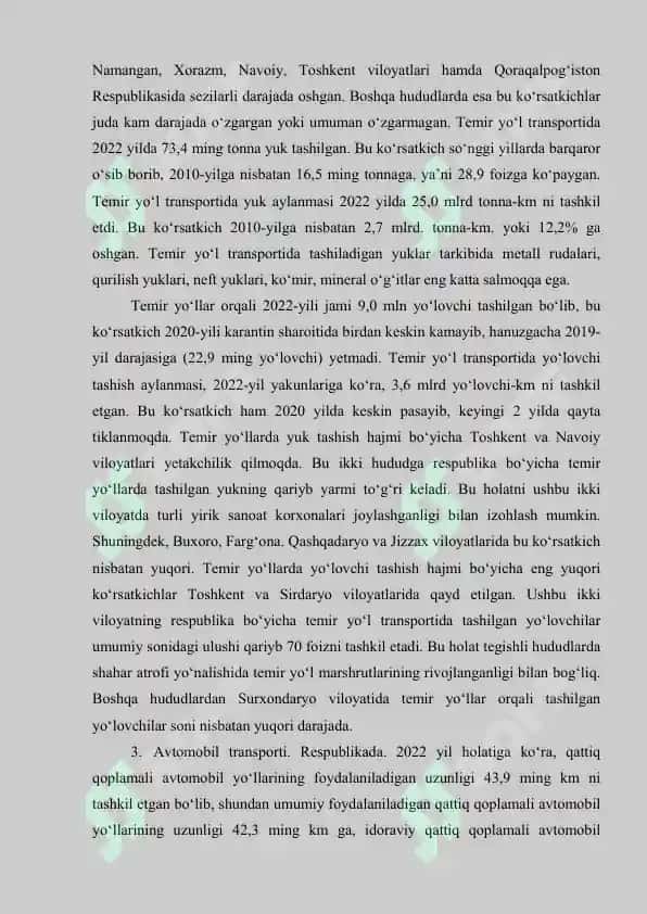 Transport turlari 8