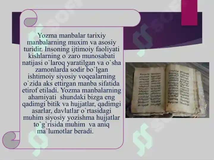 Qo’lyozmalar va ularning turlari 3