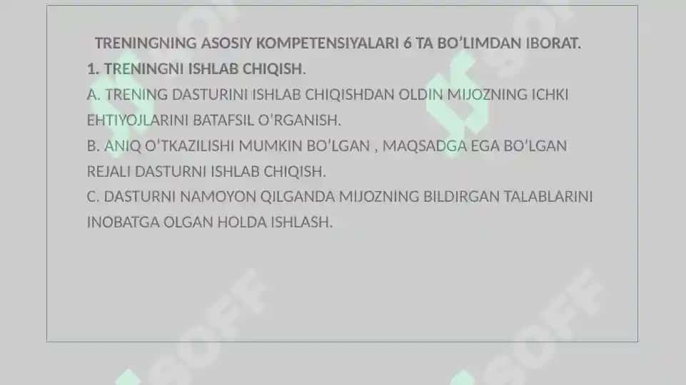 TRENING O’TKAZISH USLUBLARI 3