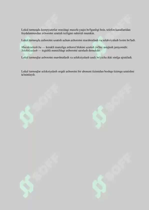 Lokal tarmoqqa kirish va uning xizmatlari 2